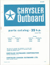 1973 Chrysler 35HP 352HG 353HG 352BG 353BG Parts Catalog - Used