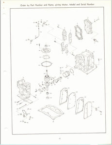 1969 Chrysler 9.9 HP 92HA 93HA 92BA 93BA Parts Catalog - Used