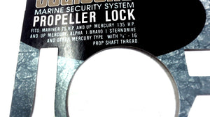 Sealocks 49140 Propeller Lock - Mercury Mariner