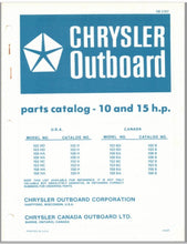 1976 Chrysler 10 & 15HP 102HD 103HD 108HA 109HA 152HC 153HC 158HA Parts Catalog