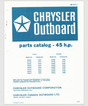 1972 Chrysler 45HP 450HE 451HE 454HE 455HE 456HE 457HE 458HC 459HC Parts Catalog