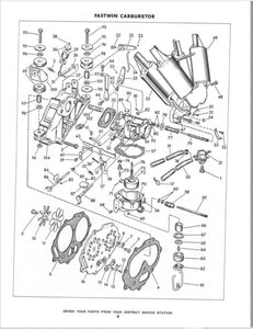 1955 Evinrude Fastwin 15 HP 15014 15015 Parts Catalog