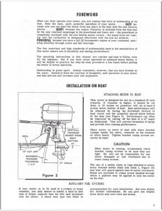 1955 Wards Sea King 22 HP GG-9020A Owner's Guide/Parts Catalog