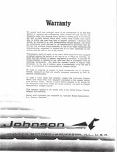 1961 Johnson 10 HP QD-22 QDL-22 QD-22F-QDL-22 QD-22S QDL-22S Parts Catalog