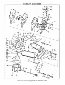 1960 Evinrude Fisherman 5.5HP 5520 5521 Parts Catalog