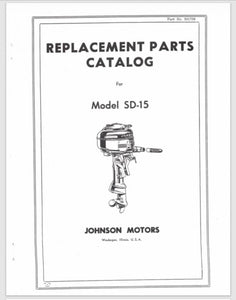 1946-1948 Johnson 16HP SD-15 Parts Catalog