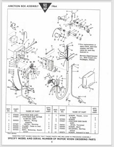 1964 Johnson 90 HP Sea Horse V4M-10S V4M-10R V4M-10A V4ML-10S Parts Catalog