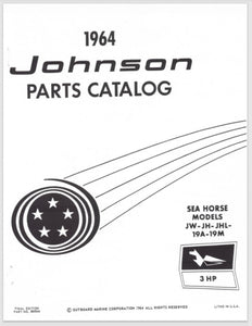 1964 Johnson 3HP JW-19A JW-19M JH-19A JH-19M JHL-19A JHL-19M Parts Catalog