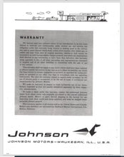 1960 Johnson 75 HP V4S-12 V4SL-12 V4S-12S V4SL-12 Parts Catalog