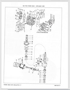 1950 Evinrude 25 HP Big Twin BU_2001_50 Data Bulletin