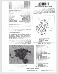 1960 Evinrude Lightwin 3HP 3034 3035 3036 Data Bulletin BU_3034_60