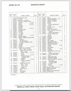 1964 Evinrude Sport-16 214401E 214501E w/488 Stern Drive Parts Catalog