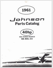 1961 Johnson 40 HP RD-23 RDL-23 Parts Catalog