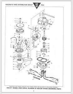 1964 Johnson 60 HP VX-10S VXL-10S VXH-10S VXHL-10S Parts Catalog