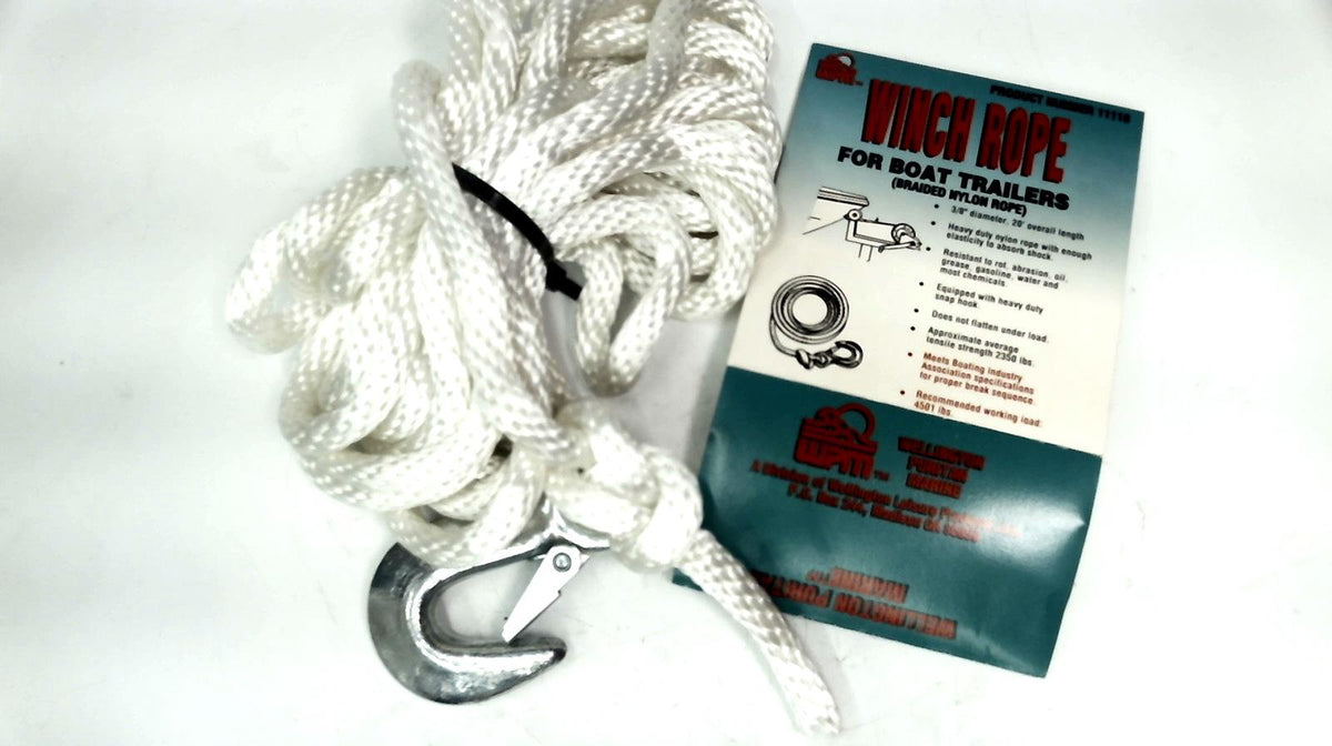 Wellington Puritan Marine Winch Rope for Boat Trailers – Pine Lake Parts