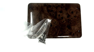 Marine Dark Woodgrain Panel Blank 6 1/8" x 4 1/8"