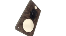 Marine Woodgrain Marine Panel W/12V Power Outlet & 2 Gauge Blanks - 7" x 4"
