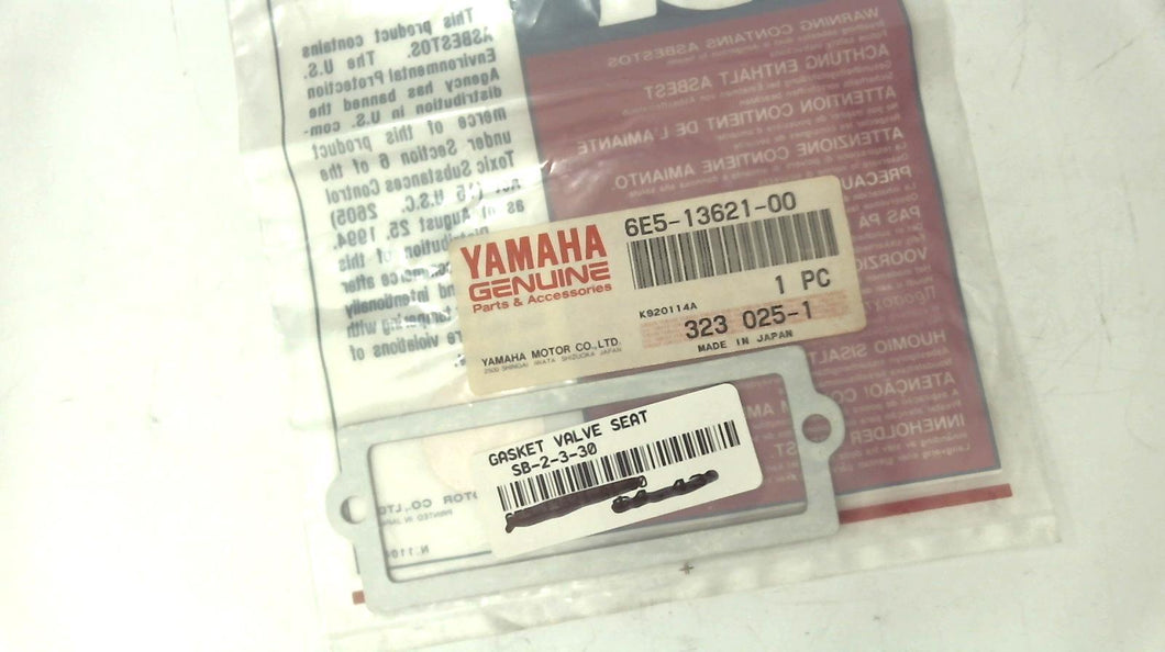 Yamaha 6E5-13621-00-00 Gasket Valve Seat (GLM)