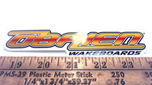 O'Brien Wakeboards Sticker/Decal/Label - Yellow/Red/White - 6 1/4" x 1 3/8"