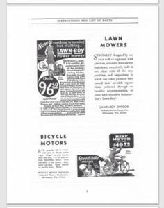 1932 Evinrude Lightwin 4 HP 407 408 Parts Catalog