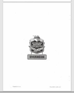 1932 Evinrude Lightwin 4 HP 407 408 Parts Catalog