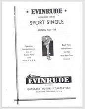 1933 Evinrude 5.1 HP Advanced Series Lightwin 442 443 Parts Catalog