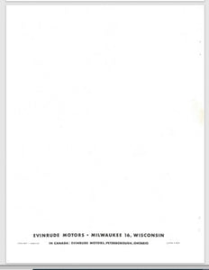 1958 Evinrude Big Twin 35 HP 35012 35013 Parts Catalog