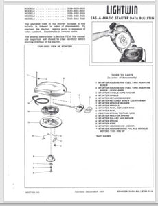 1959 Evinrude 3 HP 3019 3018 3020 3023 3024 3022 3027 3028 3026 Data Bulletin