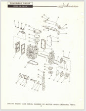 1959 Johnson 3 HP JW-15 JWL-15 Parts Catalog