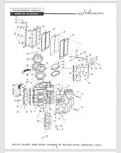 1958 Johnson 50 HP V4L-10 V4L-10 V4-10H V4L-10H Parts Catalog