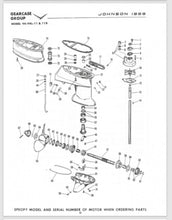 1959 Johnson 50HP V4-11 V4-11B V4L-11 V4L-11B Parts Catalog