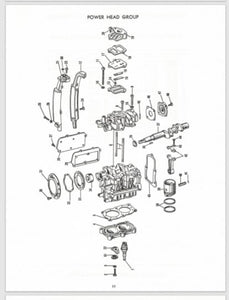 1955 Johnson 3HP Sea Horse JW-11 JWL-11 Parts Catalog