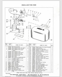 1956 Evinrude 10 HP Sportwin 10012 10013 Parts Catalog