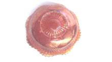 Imperial Shell and Sand 7 1/2" Marigold Carnival Glass Ruffled Bowl (TR)