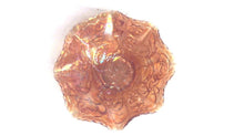 Imperial Rose 8 1/4" Marigold Carnival Glass Ruffled Bowl (TR)