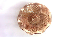 Indiana Diamond 11" Marigold Carnival Glass Ruffled Bowl/Dish (TR)