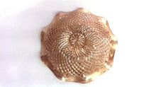 Indiana Diamond 11" Marigold Carnival Glass Ruffled Bowl/Dish (TR)