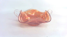 Thumbprint Marigold Double Handled Carnival Glass Bon Bon Bowl/Dish (TR)