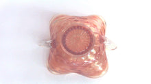 Thumbprint Marigold Double Handled Carnival Glass Bon Bon Bowl/Dish (TR)