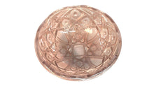 Marigold Carnival Glass Bowl with Star Pattern 8 1/4" (TR)