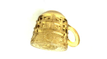 EAPG Findlay Glass Amber Daisy Band Cup (TR)