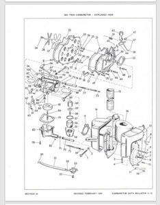 1955 Evinrude 25 HP Big Twin 25018 25019 Data Bulletin BU_25018_55