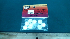 S&J 610011 White Snap Cap for Sizes #6 & #8 - Pkg of 10