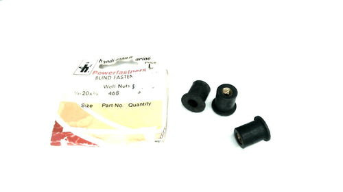 Handi-Man 468 Well Nuts 1/4-20 x 5/8 - Pkg of 3