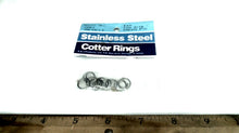 S&J 361011 R01 SS Cotter Rings Fits 3/16" Clevis Pin - Pkg of 10