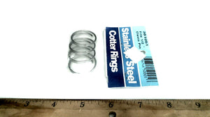 S&J 361051 R05 SS Cotter Rings Fits 1/2" Clevis Pin - Pkg of 4
