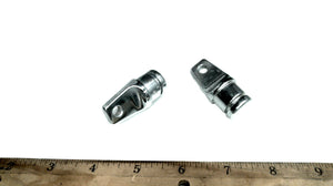 Sea-Dog Pair of Chrome Zinc Top Fitting Outside Eye - 3/4"