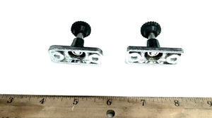 Pair of Stainless Steel Side Mount Deck Hinges W/Thumbscrews