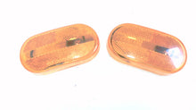 Pair of Oval Amber Clearance Lights 4 x 2