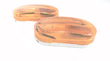 Pair of Oval Amber Clearance Lights 4 x 2